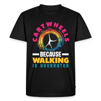 Cool Wheel Stroke Gymnastics Gymnastics - Men's Premium Organic T-Shirt - black - Front - Nico (187cm)