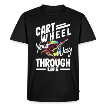 Cool Wheel Stroke Gymnastics Gymnastics - Men's Premium Organic T-Shirt - black - Front - Nico (187cm)