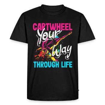 Cool Wheel Stroke Gymnastics Gymnastics - Men's Premium Organic T-Shirt - black - Front - Nico (187cm)