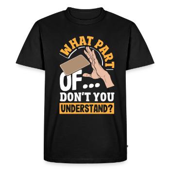 Beer mat turn over game beer - Men's Premium Organic T-Shirt - black - Front - Nico (187cm)
