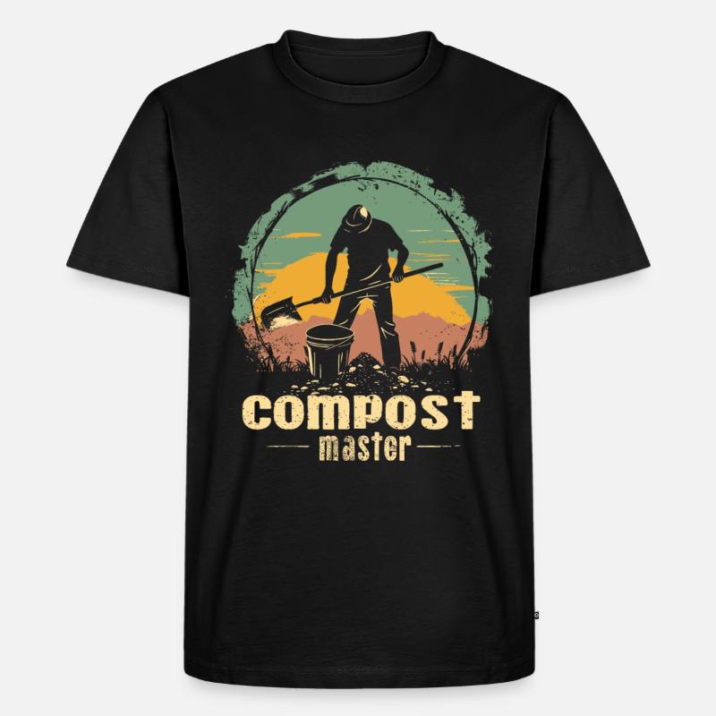 Compost alimentaire en permaculture - T-shirt Premium bio Homme - noir