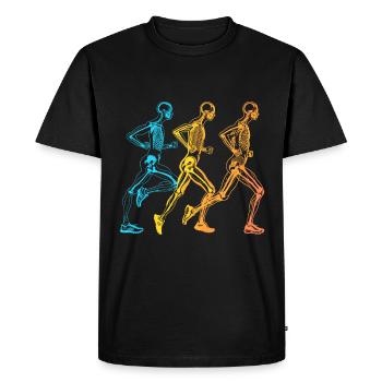 Conception de course pour les coureurs au marathon - T-shirt Premium bio Homme - noir - Devant - Nico (187cm)
