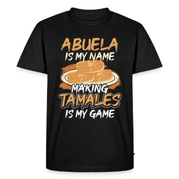Cuisine mexicaine Tamale - T-shirt Premium bio Homme - noir - Devant - Nico (187cm)