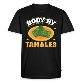 Cuisine mexicaine Tamale - T-shirt Premium bio Homme - noir - Devant - Nico (187cm)