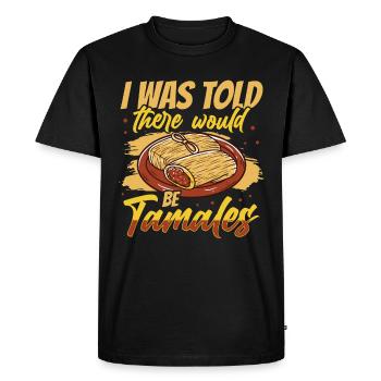 Cuisine mexicaine Tamale - T-shirt Premium bio Homme - noir - Devant - Nico (187cm)