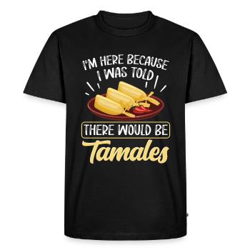 Cuisine mexicaine Tamale - T-shirt Premium bio Homme - noir - Devant - Nico (187cm)