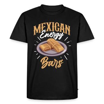 Cuisine mexicaine Tamale - T-shirt Premium bio Homme - noir - Devant - Nico (187cm)