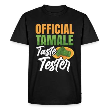 Cuisine mexicaine Tamale - T-shirt Premium bio Homme - noir - Devant - Nico (187cm)