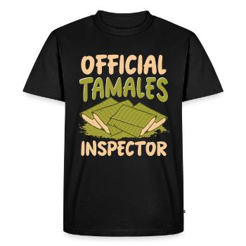 Cuisine mexicaine Tamale - T-shirt Premium bio Homme - noir - Devant - Nico (187cm)