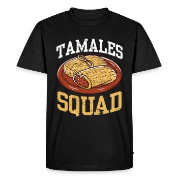 Cuisine mexicaine Tamale - T-shirt Premium bio Homme - noir - Devant - Nico (187cm)