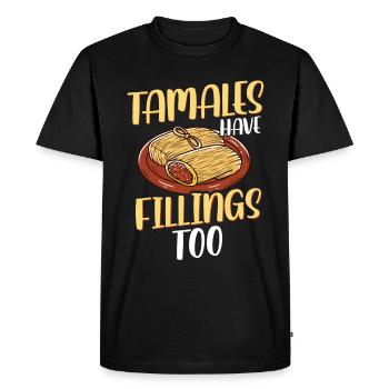 Cuisine mexicaine Tamale - T-shirt Premium bio Homme - noir - Devant - Nico (187cm)