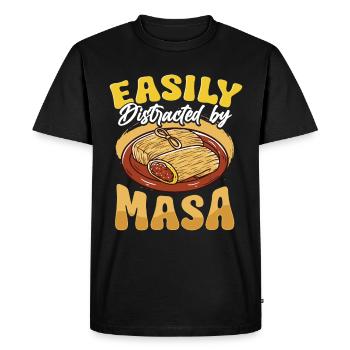 Cuisine mexicaine Tamale - T-shirt Premium bio Homme - noir - Devant - Nico (187cm)