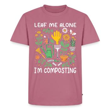 Forêt alimentaire de permaculture biologique - T-shirt Premium bio Homme - mauve - Devant - Nico (187cm)