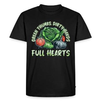 Garden Organic Cultivation Permaculture - Men's Premium Organic T-Shirt - black - Front - Nico (187cm)