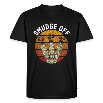 Purification spirituelle de plumes de sauge - T-shirt Premium bio Homme - noir - Devant - Nico (187cm)