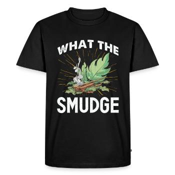 Purification spirituelle de plumes de sauge - T-shirt Premium bio Homme - noir - Devant - Nico (187cm)