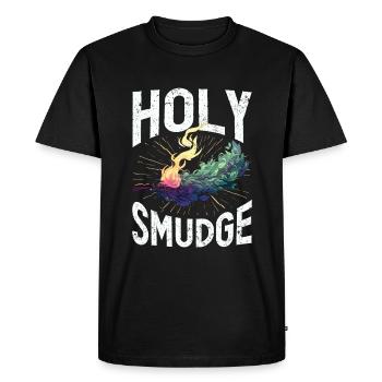 Purification spirituelle de plumes de sauge - T-shirt Premium bio Homme - noir - Devant - Nico (187cm)