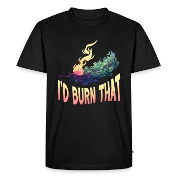 Purification spirituelle de plumes de sauge - T-shirt Premium bio Homme - noir - Devant - Nico (187cm)