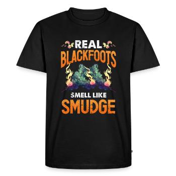 Purification spirituelle de plumes de sauge - T-shirt Premium bio Homme - noir - Devant - Nico (187cm)