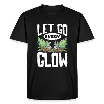 Smudge Sage Feather Spiritual Smudging - Men's Premium Organic T-Shirt - black - Front - Nico (187cm)