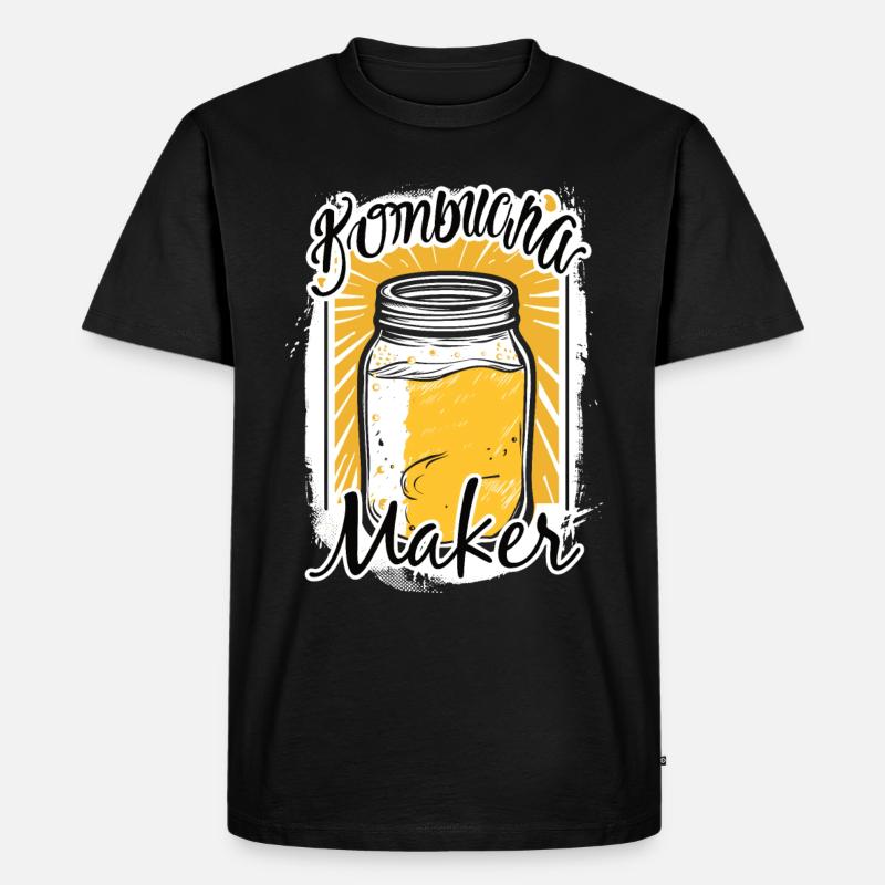 Kombucha Maker Kombucha Tea Lovers - T-shirt Premium bio Homme - noir