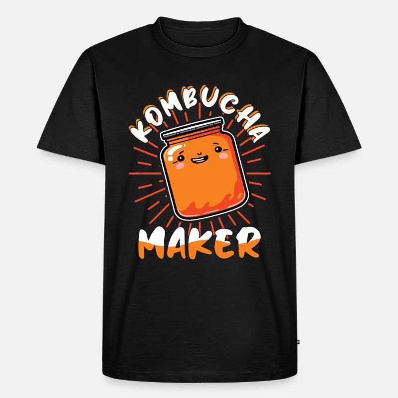 Kombucha Maker Kombucha Tea Lovers - T-shirt Premium bio Homme - noir