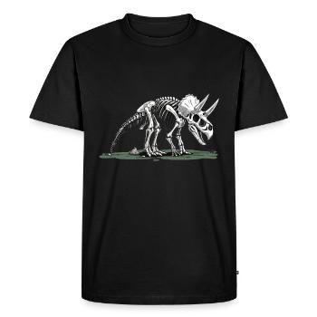 L’humour des dinosaures de la paléontologie - T-shirt Premium bio Homme - noir - Devant - Nico (187cm)