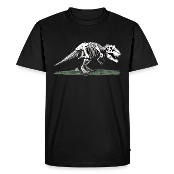 L’humour des dinosaures de la paléontologie - T-shirt Premium bio Homme - noir - Devant - Nico (187cm)
