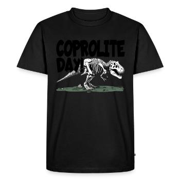 L’humour des dinosaures de la paléontologie - T-shirt Premium bio Homme - noir - Devant - Nico (187cm)