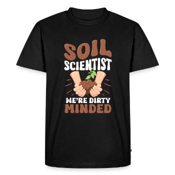 Dear Soil Science Agricultural Scientist - Men's Premium Organic T-Shirt - black - Front - Nico (187cm)