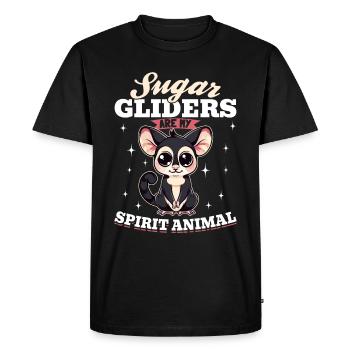 Funny Sugar Glider Animal Sugar Gliders - Men's Premium Organic T-Shirt - black - Front - Nico (187cm)