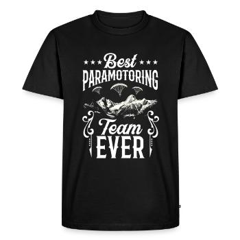 Paramotoring paramotoring - Men's Premium Organic T-Shirt - black - Front - Nico (187cm)