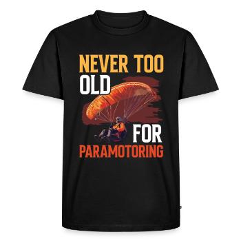 Paramotoring paramotoring - Men's Premium Organic T-Shirt - black - Front - Nico (187cm)