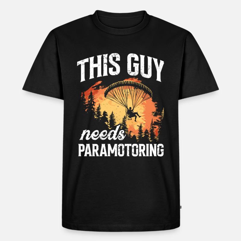 Paramotoring paramotoring - Men's Premium Organic T-Shirt - black