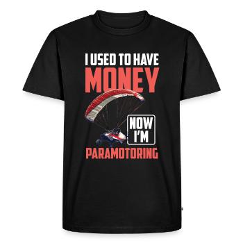Paramotoring paramotoring - Men's Premium Organic T-Shirt - black - Front - Nico (187cm)
