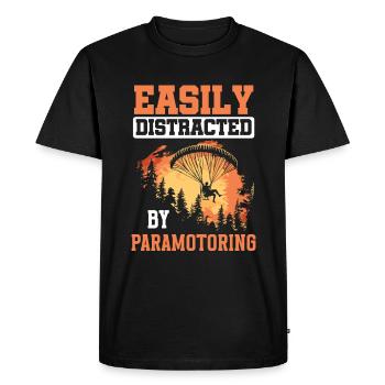 Paramotoring paramotoring - Men's Premium Organic T-Shirt - black - Front - Nico (187cm)