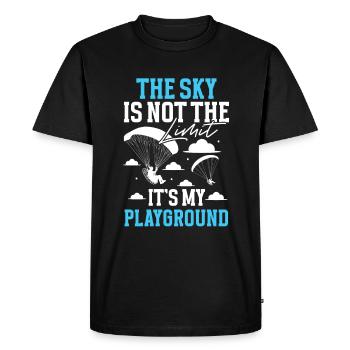 Paramotoring paramotoring - Men's Premium Organic T-Shirt - black - Front - Nico (187cm)
