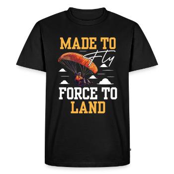Paramotoring paramotoring - Men's Premium Organic T-Shirt - black - Front - Nico (187cm)