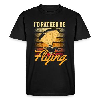 Paramotoring paramotoring - Men's Premium Organic T-Shirt - black - Front - Nico (187cm)