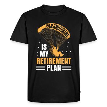 Paramotoring paramotoring - Men's Premium Organic T-Shirt - black - Front - Nico (187cm)