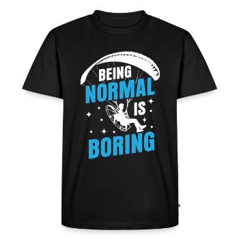 Paramotoring paramotoring - Men's Premium Organic T-Shirt - black - Front - Nico (187cm)