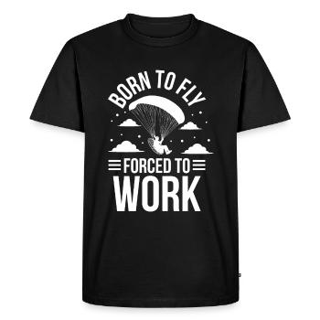 Paramotoring paramotoring - Men's Premium Organic T-Shirt - black - Front - Nico (187cm)
