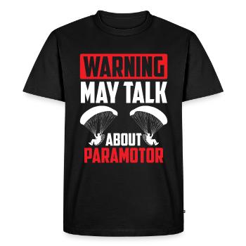 Paramotoring paramotoring - Men's Premium Organic T-Shirt - black - Front - Nico (187cm)