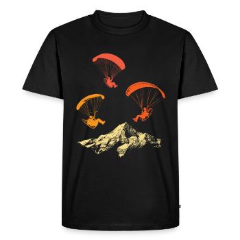 Paramotoring paramotoring - Men's Premium Organic T-Shirt - black - Front - Nico (187cm)