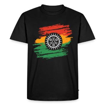 Grenouille Coqui Symbole Taino Boricua Puerto - T-shirt Premium bio Homme - noir - Devant - Nico (187cm)