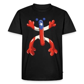 Grenouille Coqui Symbole Taino Boricua Puerto - T-shirt Premium bio Homme - noir - Devant - Nico (187cm)