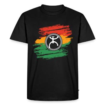 Grenouille Coqui Symbole Taino Boricua Puerto - T-shirt Premium bio Homme - noir - Devant - Nico (187cm)