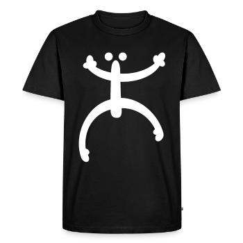 Grenouille Coqui Symbole Taino Boricua Puerto - T-shirt Premium bio Homme - noir - Devant - Nico (187cm)