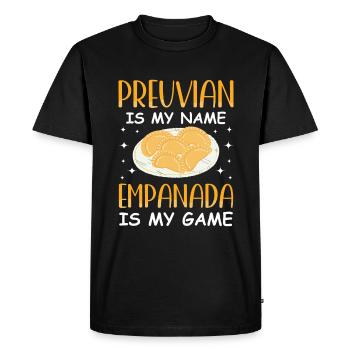 Empanada mexicaine vénézuélienne - T-shirt Premium bio Homme - noir - Devant - Nico (187cm)