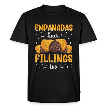 Empanada mexicaine vénézuélienne - T-shirt Premium bio Homme - noir - Devant - Nico (187cm)
